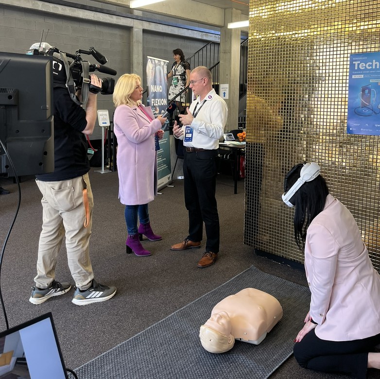 Natáčení České televize na konferenci TechCare 2026